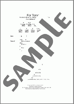 For Tomorrow(Blur) 楽譜 ギター（コード） ダウンロード