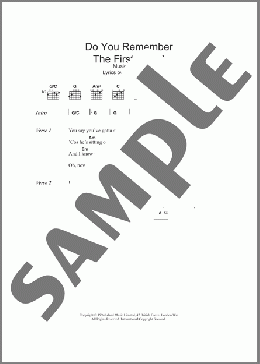 Do You Remember The First Time?(Pulp) 楽譜 ギター（コード） ダウンロード