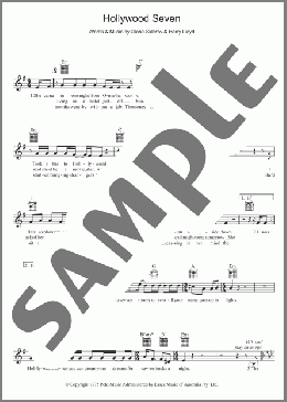 Hollywood Seven(Jon English) 楽譜 その他 ダウンロード