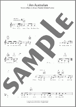 I Am Australian(The Seekers) 楽譜 その他 ダウンロード