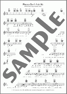 Please Don't Ask Me(The Little River Band) 楽譜 その他 ダウンロード