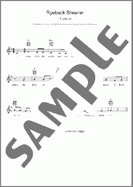 Ryebuck Shearer(Traditional) 楽譜 その他 ダウンロード