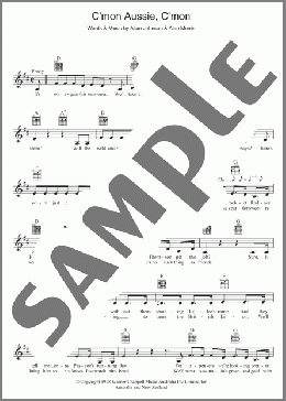 C'mon Aussie, C'mon(The Mojo Singers) 楽譜 その他 ダウンロード
