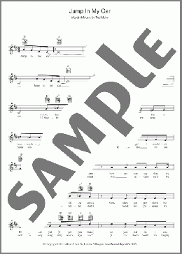 Jump In My Car(David Hasselhoff/The Ted Mulry Gang) 楽譜 その他 ダウンロード