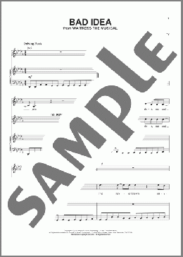 Bad Idea (from Waitress The Musical)(Sara Bareilles) 楽譜 ピアノ & ボーカル ダウンロード