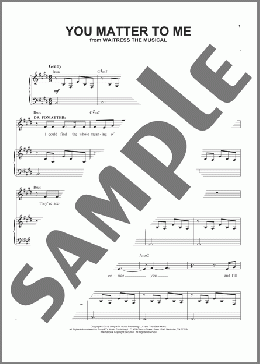 You Matter To Me (from Waitress The Musical)(Sara Bareilles) 楽譜 ピアノ & ボーカル ダウンロード