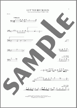 Let The River Run(Carly Simon) 楽譜 チェロ ダウンロード