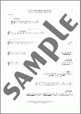 Let The River Run(Carly Simon) 楽譜 テナーサックス（ソロ） ダウンロード