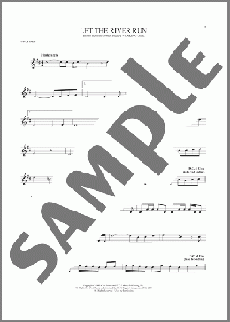 Let The River Run(Carly Simon) 楽譜 トランペット（ソロ） ダウンロード