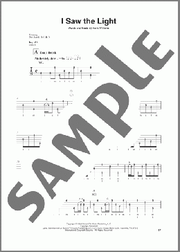 I Saw The Light(Hank Williams) 楽譜 その他 ダウンロード