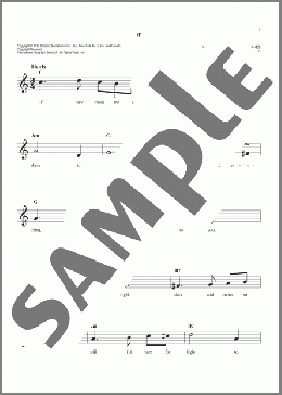 If(Robert Hargreaves) 楽譜 その他 ダウンロード
