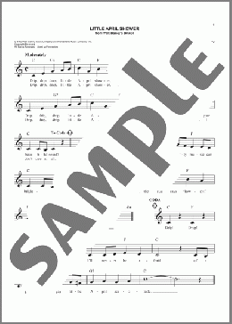 Little April Shower(Larry Morey/Frank Churchill) 楽譜 その他 ダウンロード