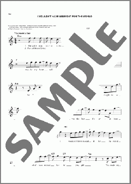 I Wouldn't Have Missed It For The World(Ronnie Milsap) 楽譜 その他 ダウンロード
