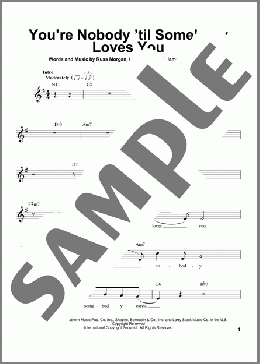 You're Nobody 'til Somebody Loves You(Dean Martin/Frank Sinatra) 楽譜 その他 ダウンロード
