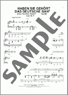 Haben Sie Gehort Das Deutsche Band? (Have You Ever Heard The German Band?)(Mel Brooks) 楽譜 ピアノ & ボーカル ダウンロード