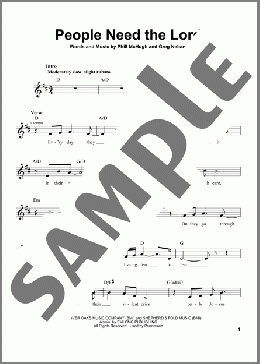 People Need The Lord(Steve Green) 楽譜 その他 ダウンロード