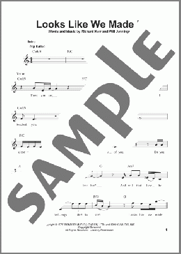 Looks Like We Made It(Barry Manilow) 楽譜 その他 ダウンロード