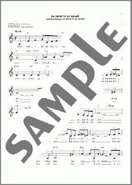 So Dear To My Heart(Irving Taylor/Ticker Freeman) 楽譜 その他 ダウンロード