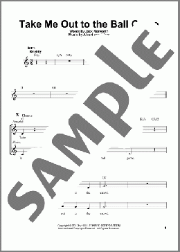 Take Me Out To The Ball Game(Jack Norworth/Albert von Tilzer) 楽譜 その他 ダウンロード