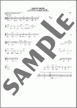 Saludos Amigos(Ned Washington/Charles Wolcott) 楽譜 その他 ダウンロード