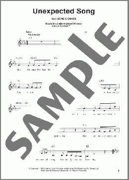 Unexpected Song (from Song & Dance)(Bernadette Peters) 楽譜 その他 ダウンロード