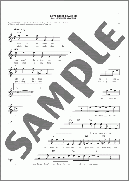 Love Me Or Leave Me(Dave Pell) 楽譜 その他 ダウンロード