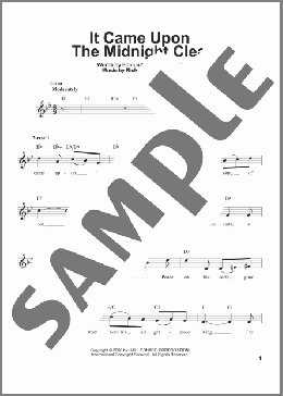 It Came Upon The Midnight Clear(Edmund Hamilton Sears/Richard Storrs Willis) 楽譜 その他 ダウンロード