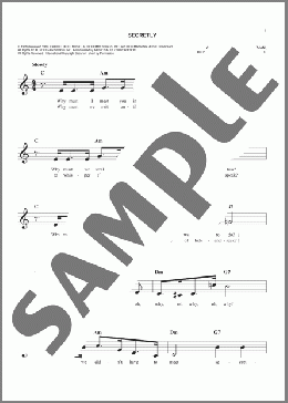 Secretly(Jimmie Rodgers) 楽譜 その他 ダウンロード