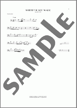 Where E'er You Walk(George Frideric Handel) 楽譜 トロンボーン（ソロ） ダウンロード