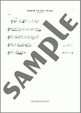 Where E'er You Walk(George Frideric Handel) 楽譜 バイオリン ダウンロード