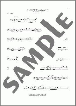 Sleepers, Awake (Wachet Auf)(Johann Sebastian Bach) 楽譜 トロンボーン（ソロ） ダウンロード