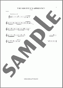 The Sorcerer's Apprentice(Paul Dukas) 楽譜 バイオリン ダウンロード