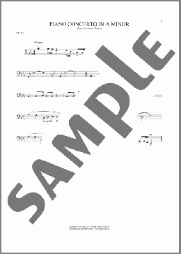 Piano Concerto In A Minor, Op. 16(Edvard Grieg) 楽譜 チェロ ダウンロード