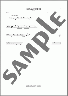 1812 Overture(Pyotr Il'yich Tchaikovsky) 楽譜 チェロ ダウンロード