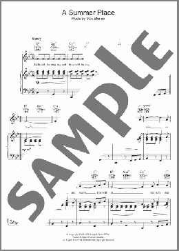 (Theme From) A Summer Place(Max Steiner) 楽譜 その他 ダウンロード