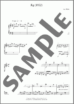 Jig (1932)(Gustav Holst) 楽譜 ピアノ（ソロ） ダウンロード