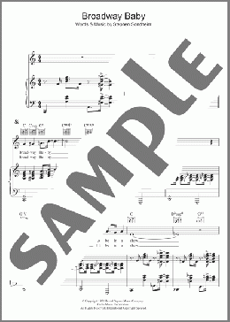 Broadway Baby(Stephen Sondheim) 楽譜 その他 ダウンロード