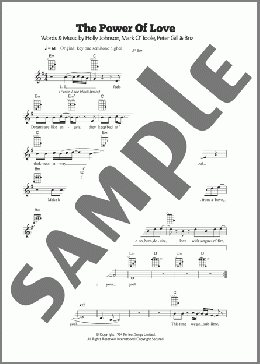The Power Of Love(Frankie Goes To Hollywood) 楽譜 ウクレレ（弾き語り） ダウンロード