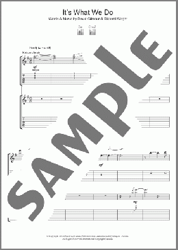 It's What We Do(Pink Floyd) 楽譜 ギター（ソロ） ダウンロード