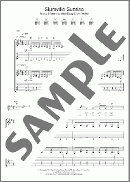 Slumville Sunrise(Jake Bugg) 楽譜 ギター（ソロ） ダウンロード