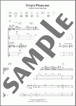 Simple Pleasures(Jake Bugg) 楽譜 ギター（ソロ） ダウンロード