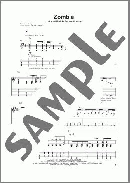 Zombie(The Cranberries) 楽譜 ギター（その他） ダウンロード