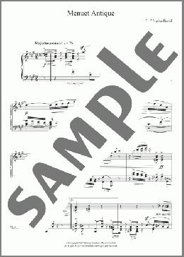 Menuet Antique(Maurice Ravel) 楽譜 ピアノ（ソロ） ダウンロード