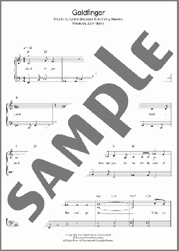 Goldfinger(Shirley Bassey) 楽譜 ピアノ（ソロ） ダウンロード
