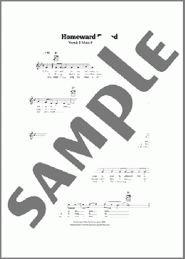 Homeward Bound(Simon & Garfunkel) 楽譜 ウクレレ（弾き語り） ダウンロード