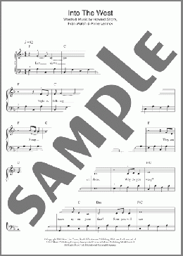 Into The West (from The Lord Of The Rings: The Return Of The King)(Annie Lennox) 楽譜 ピアノ（ソロ） ダウンロード