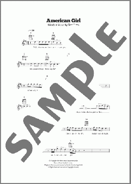 American Girl(Tom Petty/Tom Petty And The Heartbreakers) 楽譜 ウクレレ（弾き語り） ダウンロード