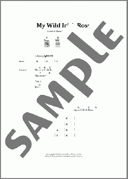 My Wild Irish Rose(Chauncey Olcott) 楽譜 その他 ダウンロード