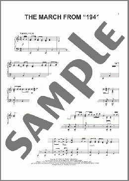 The March From "1941"(John Williams) 楽譜 ピアノ（ソロ） ダウンロード