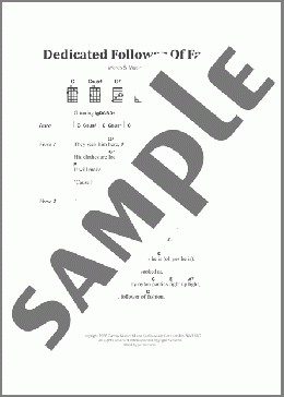 Dedicated Follower Of Fashion(The Kinks) 楽譜 その他 ダウンロード
